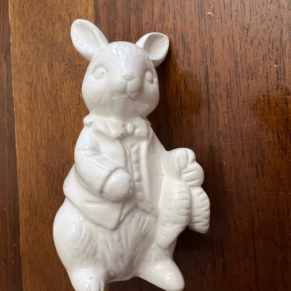 Vintage Porcelain Rabbit Figurine - Picture 1 of 6